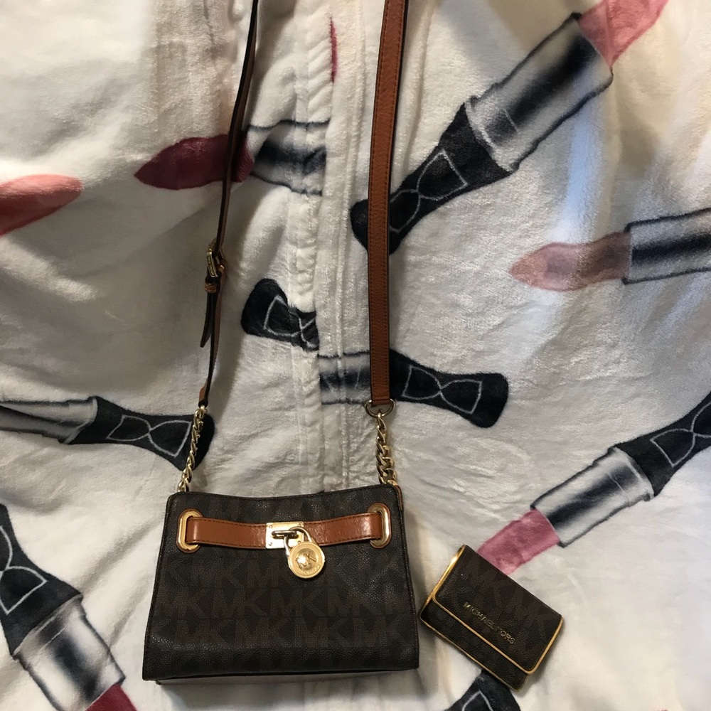 Michael Kors crossbody and wallet bundle